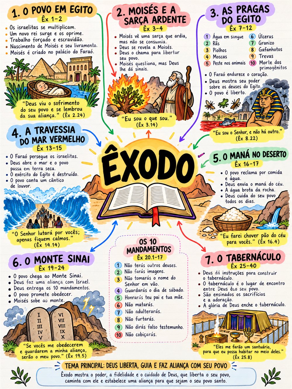 Mapa mental de Êxodo