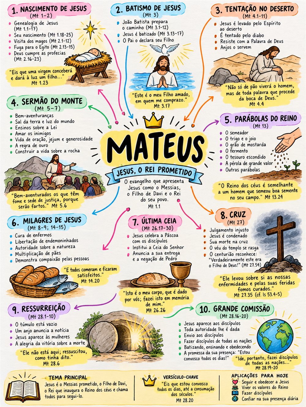 Mapa mental de Mateus